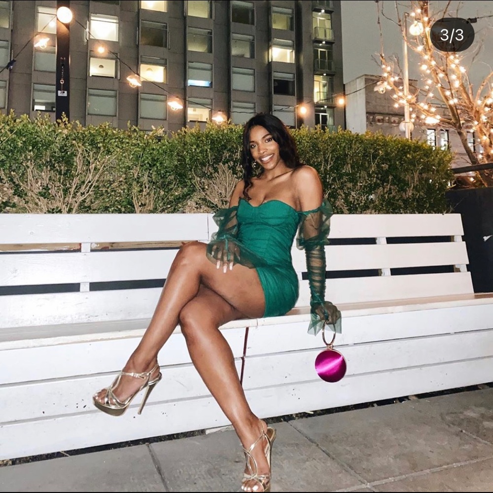 Puff sleeve party dress